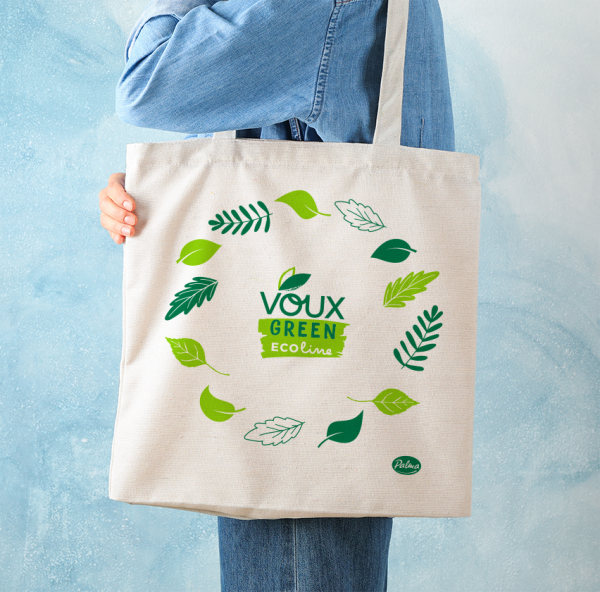 VOUX green plátená taška